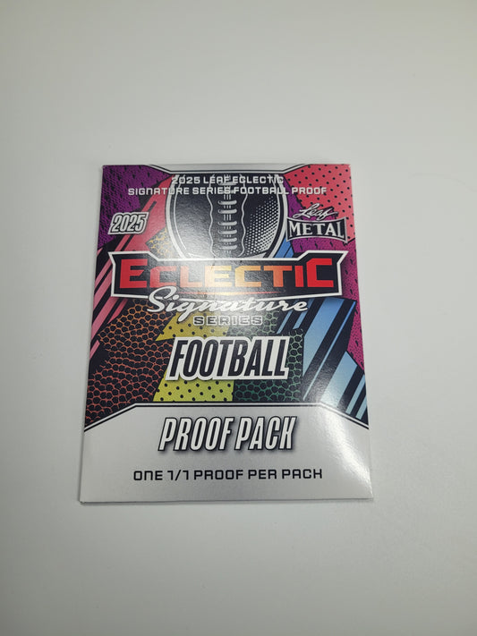 2025 Leaf Metal Eclectic Signature Series Football Proof Pack