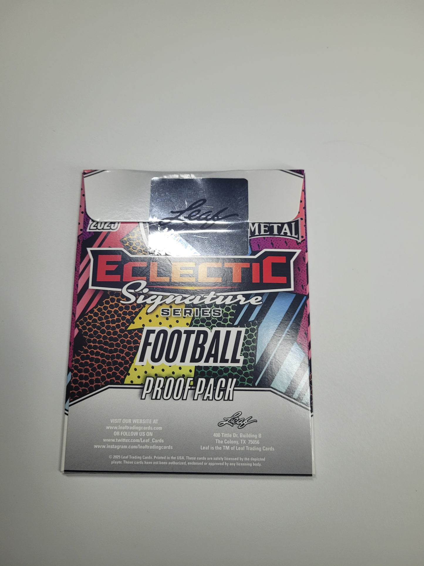 2025 Leaf Metal Eclectic Signature Series Football Proof Pack