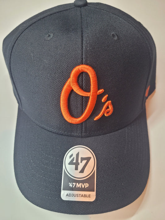 Baltimore Orioles '47 MVP Adjustable Baseball Cap – MLB – Navy & Orange – NWT
