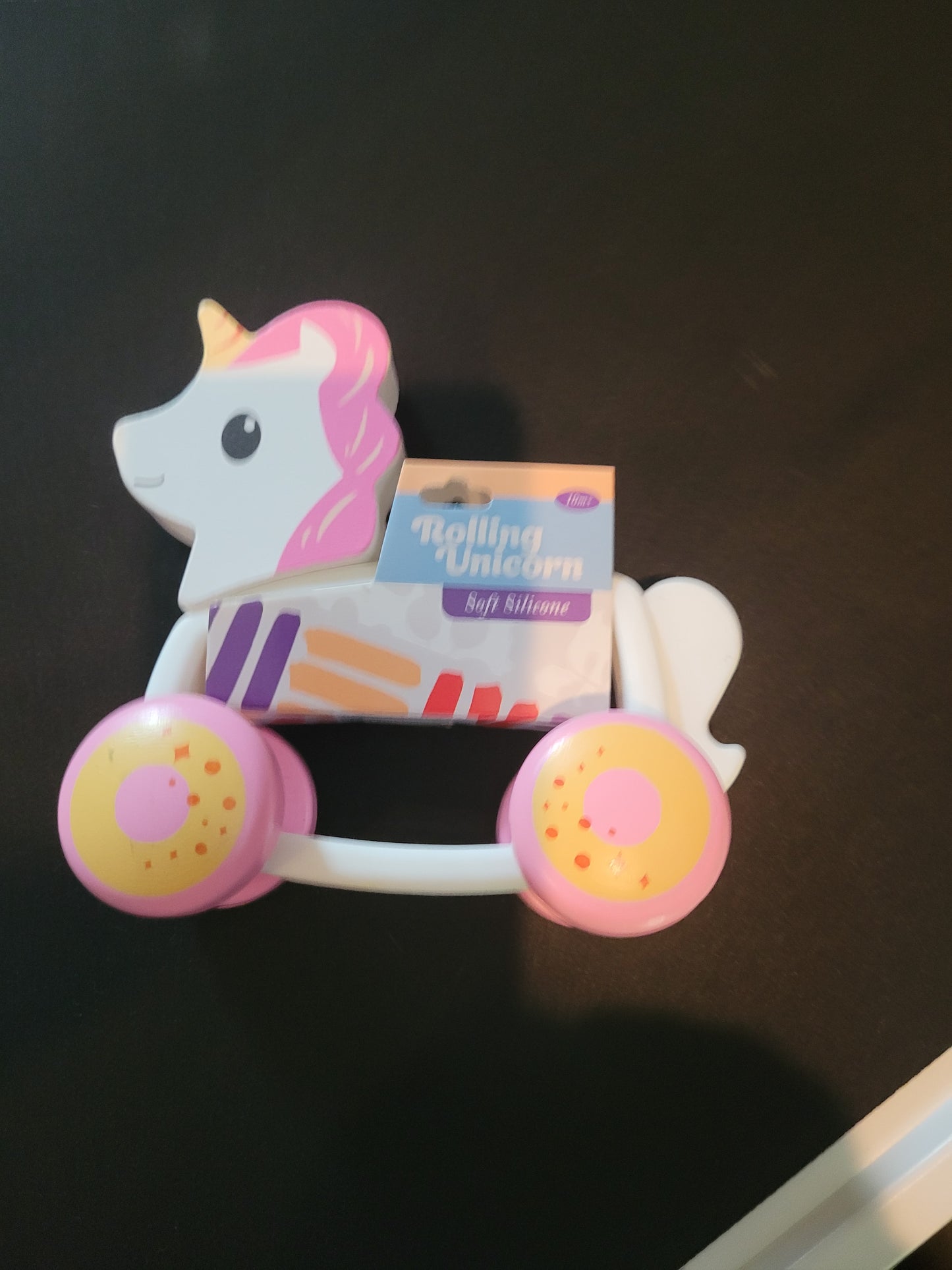 Rolling Unicorn Soft Silicone Baby Toy