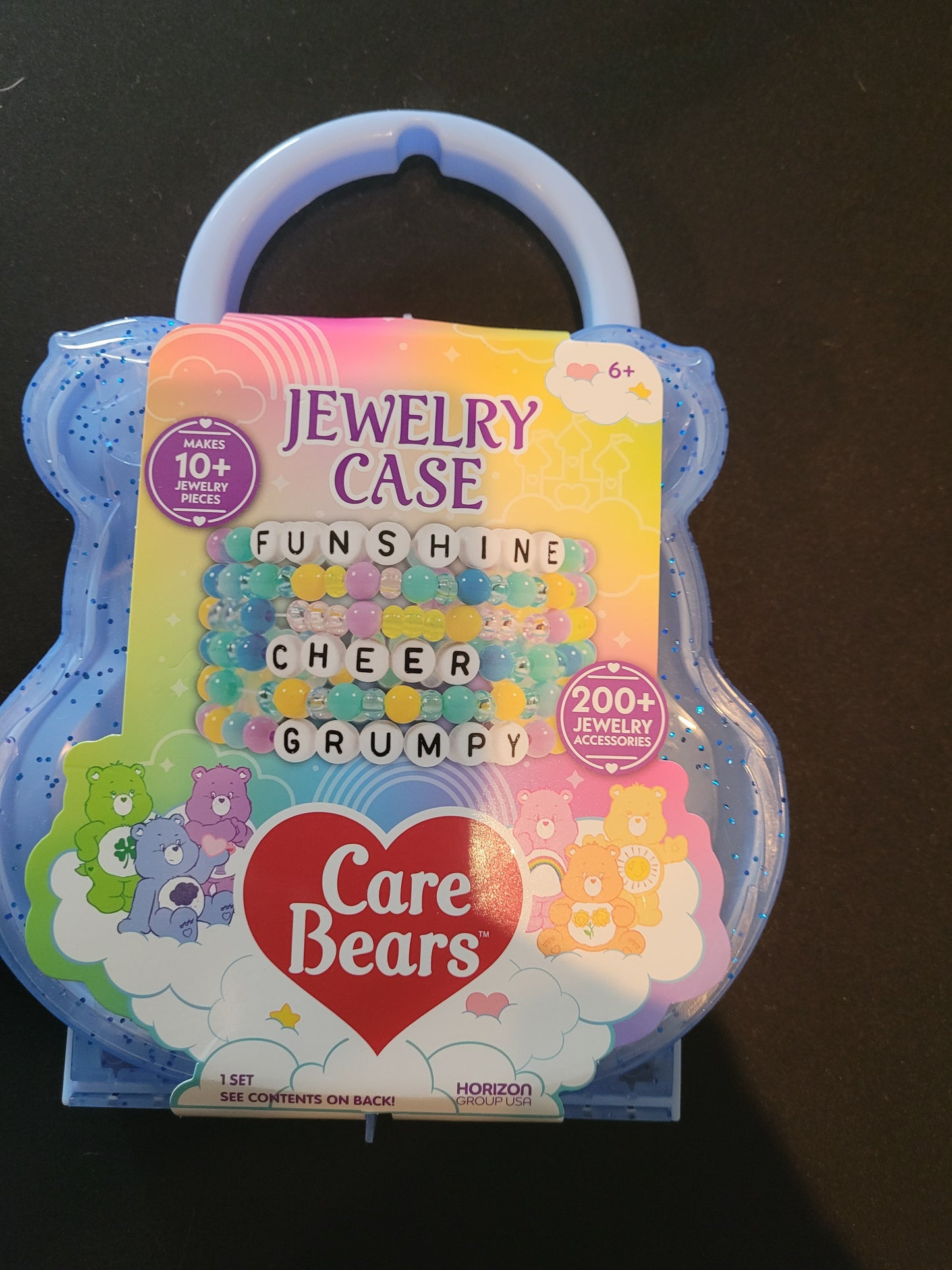 Care Bears Jewelry Case Bead Kit — 200+ Pieces, Makes 10+ Jewelry Pieces
