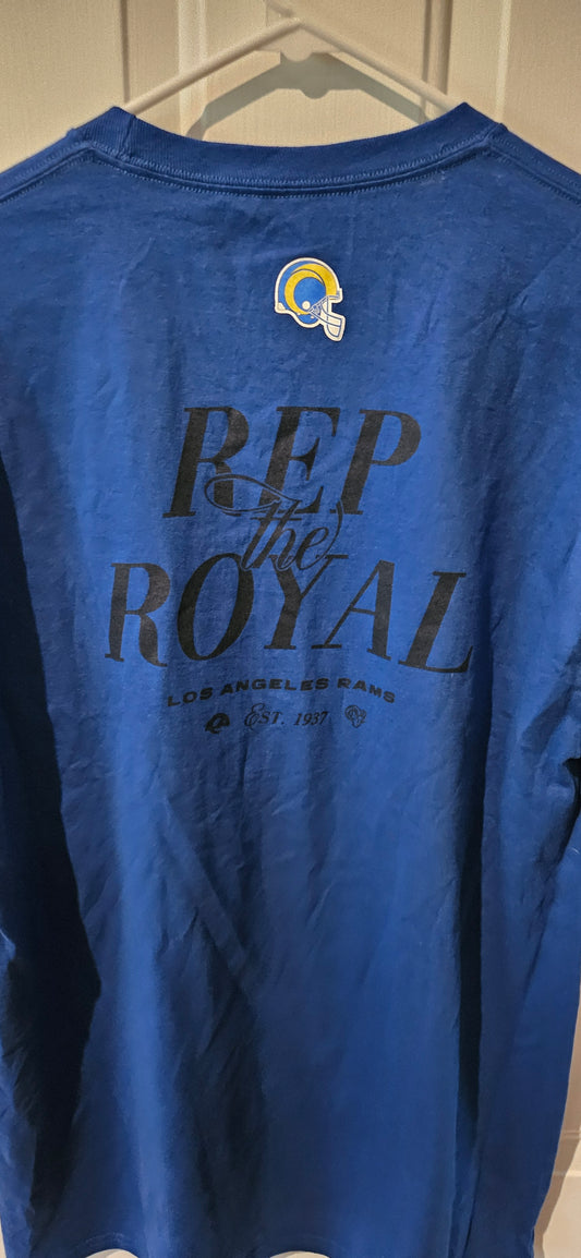 LA Rams "Rep the Royal" Short Sleeve Tee – Starter Brand | Size L