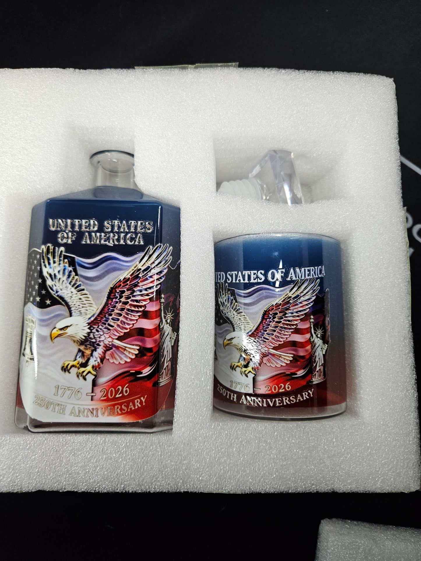 United States of America 250th Anniversary Decanter & Shot Glass Set — 1776–2026 Collector's Edition
