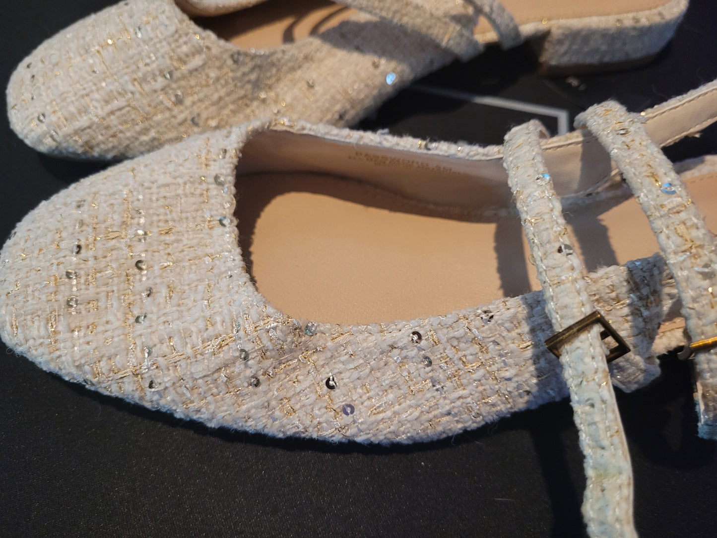 Tahari Tweed Ballet Flats