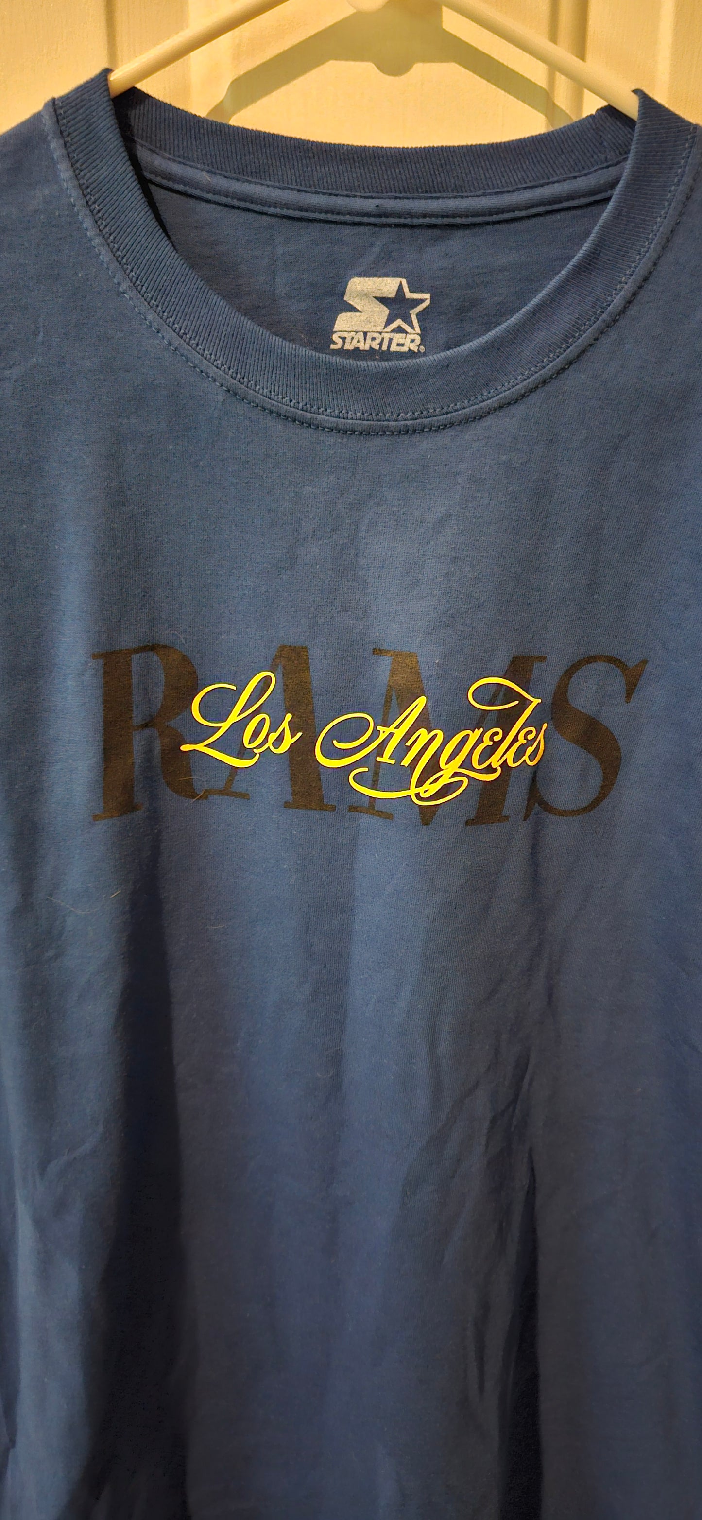 LA Rams "Rep the Royal" Short Sleeve Tee – Starter Brand | Size L