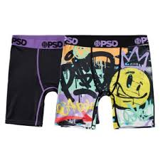 PSD Youth Boxer Briefs 2-Pack — Graphic Print, Size L