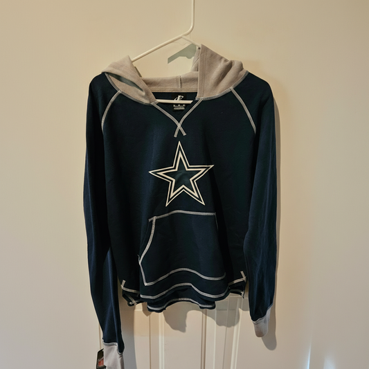 Navy blue Dallas Cowboys pullover hoodie by Logo Athletic, Size XL, NWT
