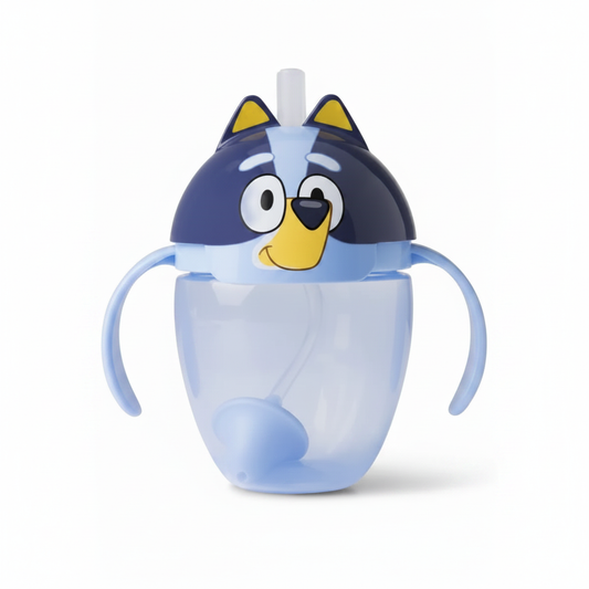 Bluey sippy cup on white background product photo