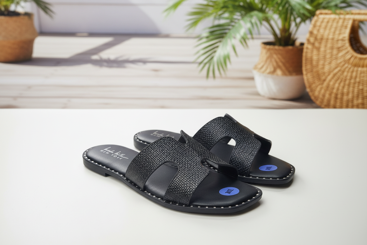 Nicole Miller New York Slide Sandals Display