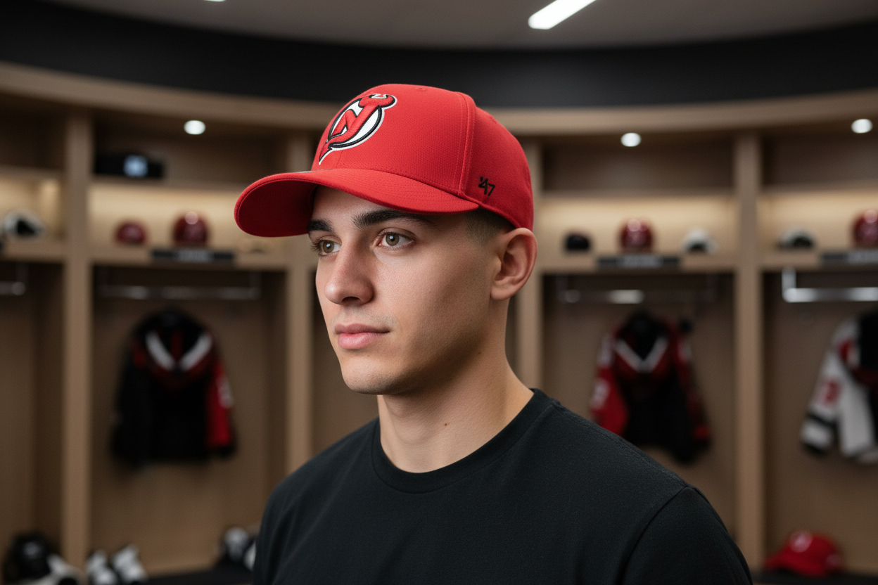 NJ Devils '47 MVP Cap Display