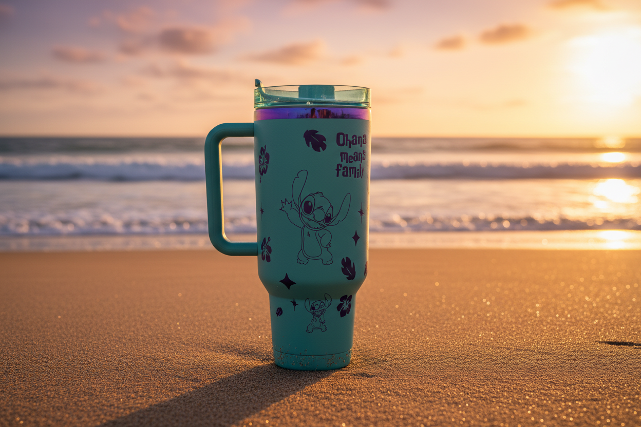 Stanley Stitch Tumbler Beach Sunset Photo