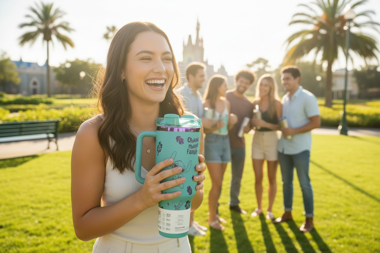 Stanley Stitch Tumbler Lifestyle - Adjusted Size