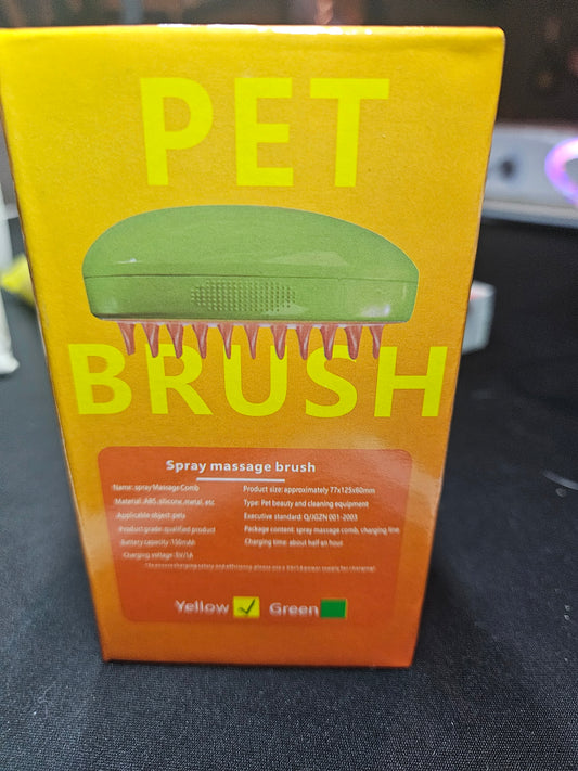 Pet Spray Massage Brush — 2-in-1 Grooming & Misting Comb